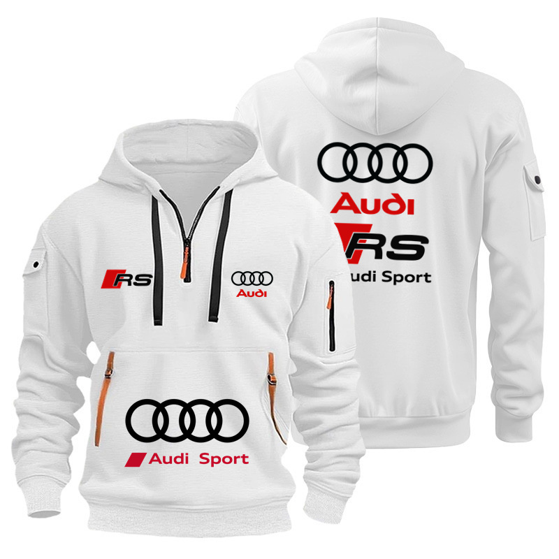 Streetwear Brand Hoodies - Hoodie Balap Motor Unisex Merek Audi,