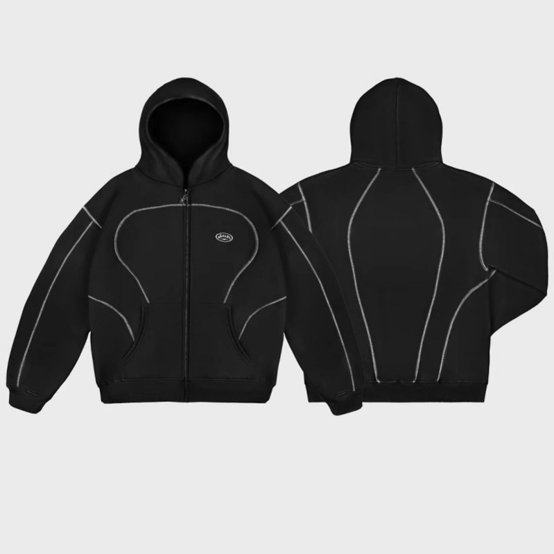 Streetwear Brand Hoodies - Hoodie Zipper Longgar Streetwear Unisex Kasual