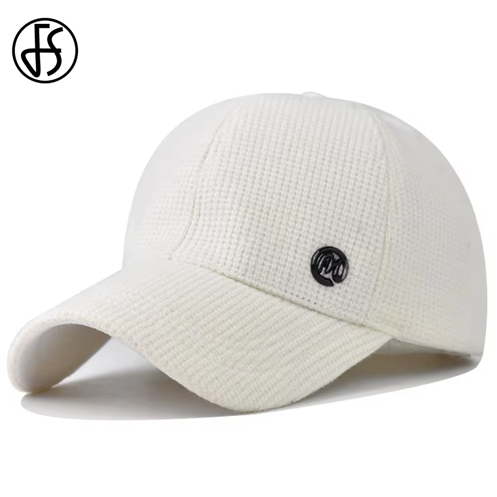Cap Streetwear Brand - Topi Baseball Bergaris Putih Merek FS