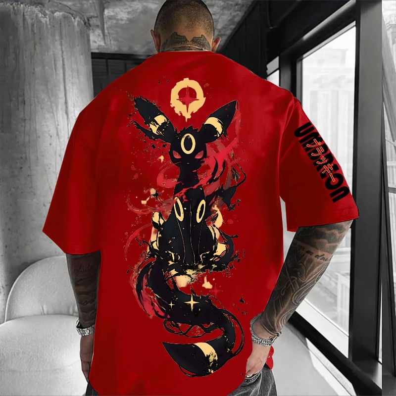 Cap Streetwear Brand - Kaos Print Co-branding Pokémon Musim Panas