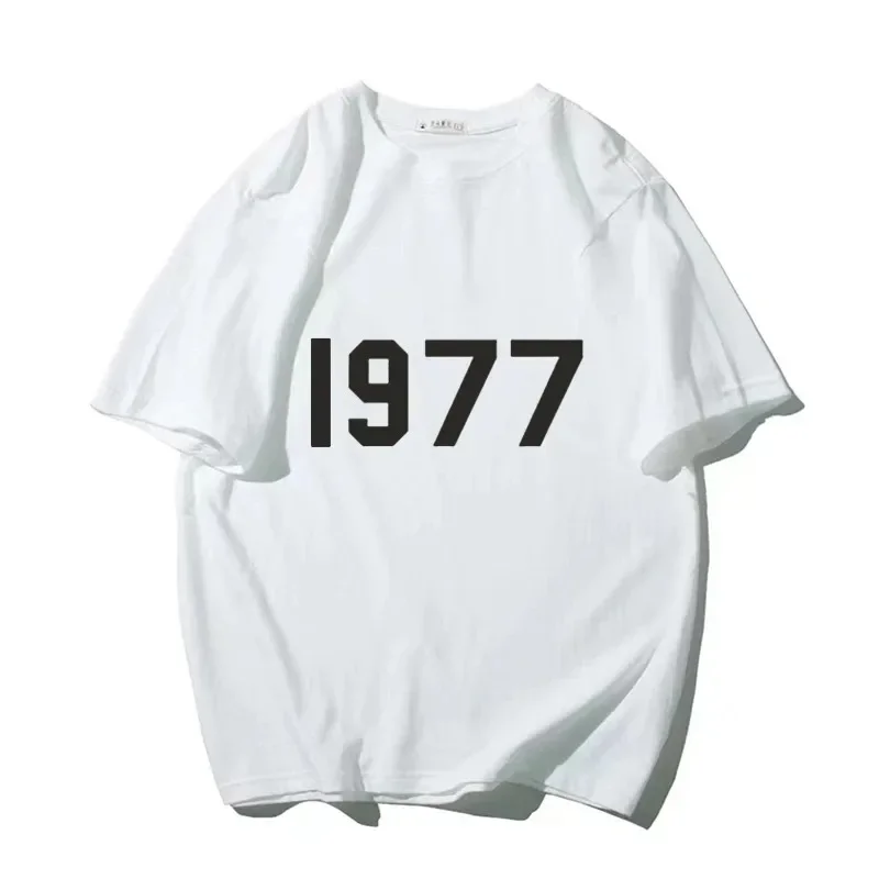 Streetwear Brand Vintage - Kemeja katun bermotif merek fashion Korea