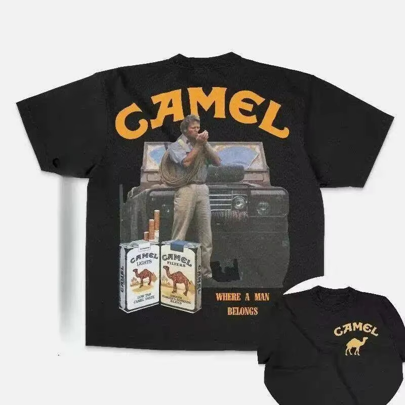 Streetwear Brand Vintage - Kaos Vintage Advertising Classic Camel Trendy