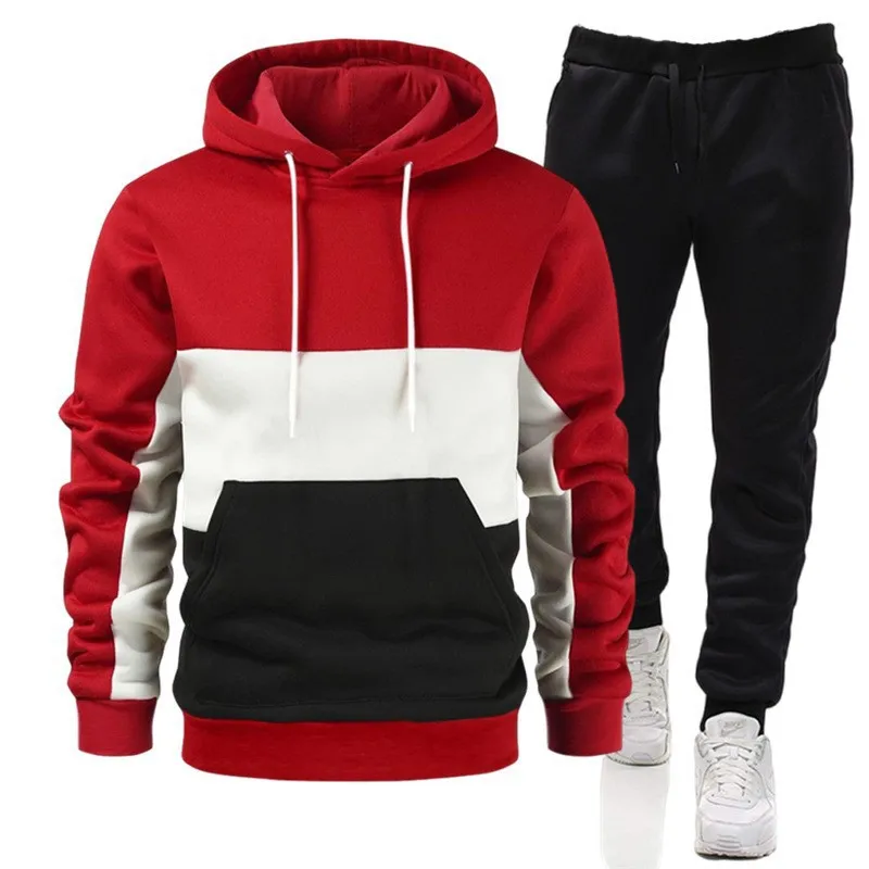 Streetwear Brand Hoodies - Setelan Hoodie Pria 2 pcs Merk