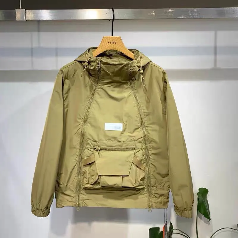 Streetwear Brand Hoodie - American Vintage Zipper Hoodie Sweatshirt Pockets