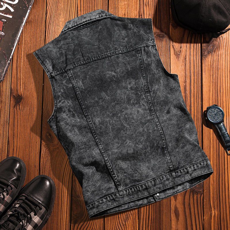 Rompi Denim Vintage Terinspira - Streetwear Brand Hong Kong ulasan dan harga