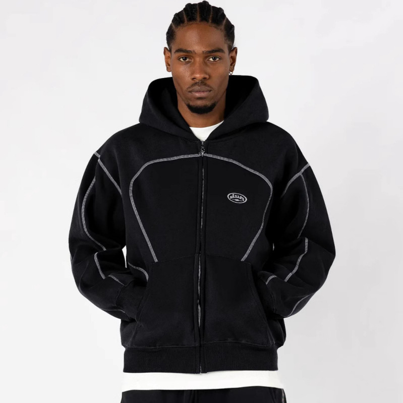 Hoodie Zipper Longgar Streetwe - Streetwear Brand Hoodies ulasan dan harga