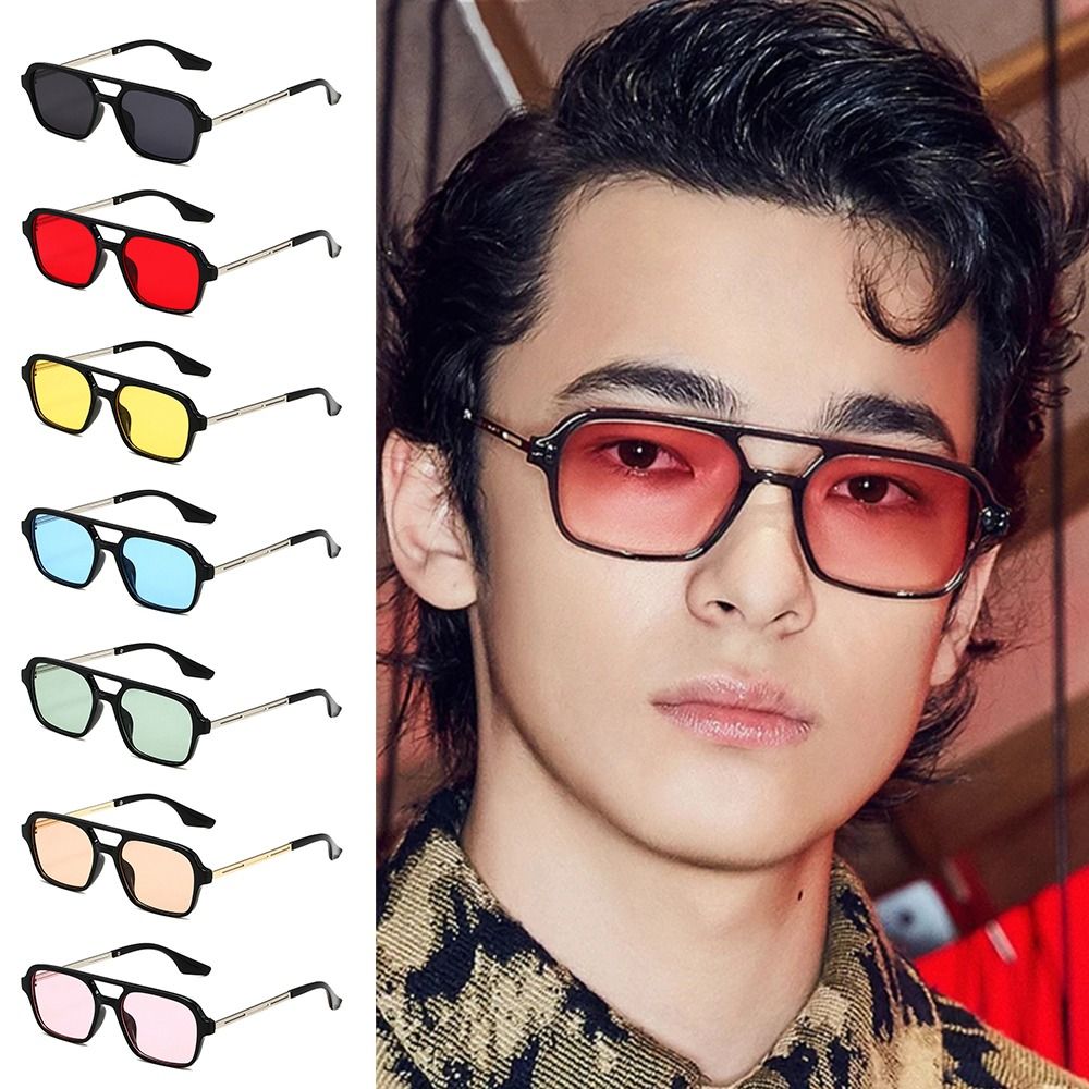 Kacamata Hitam Persegi Perlind - Streetwear Brand Vintage ulasan dan harga
