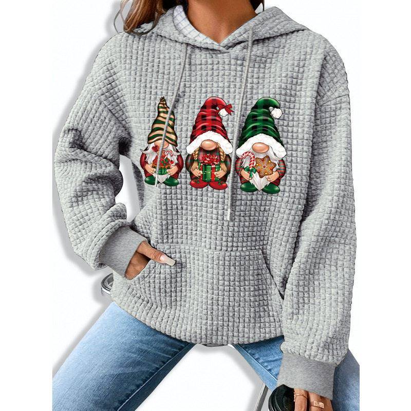 Hoodie Cetak Natal Wanita Set  - Streetwear Brand Collection ulasan dan harga