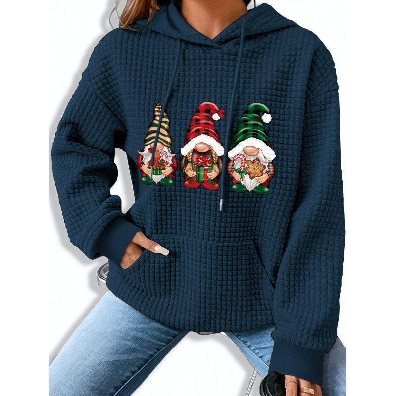 Hoodie Cetak Natal Wanita Set  - Streetwear Brand Collection ulasan dan harga