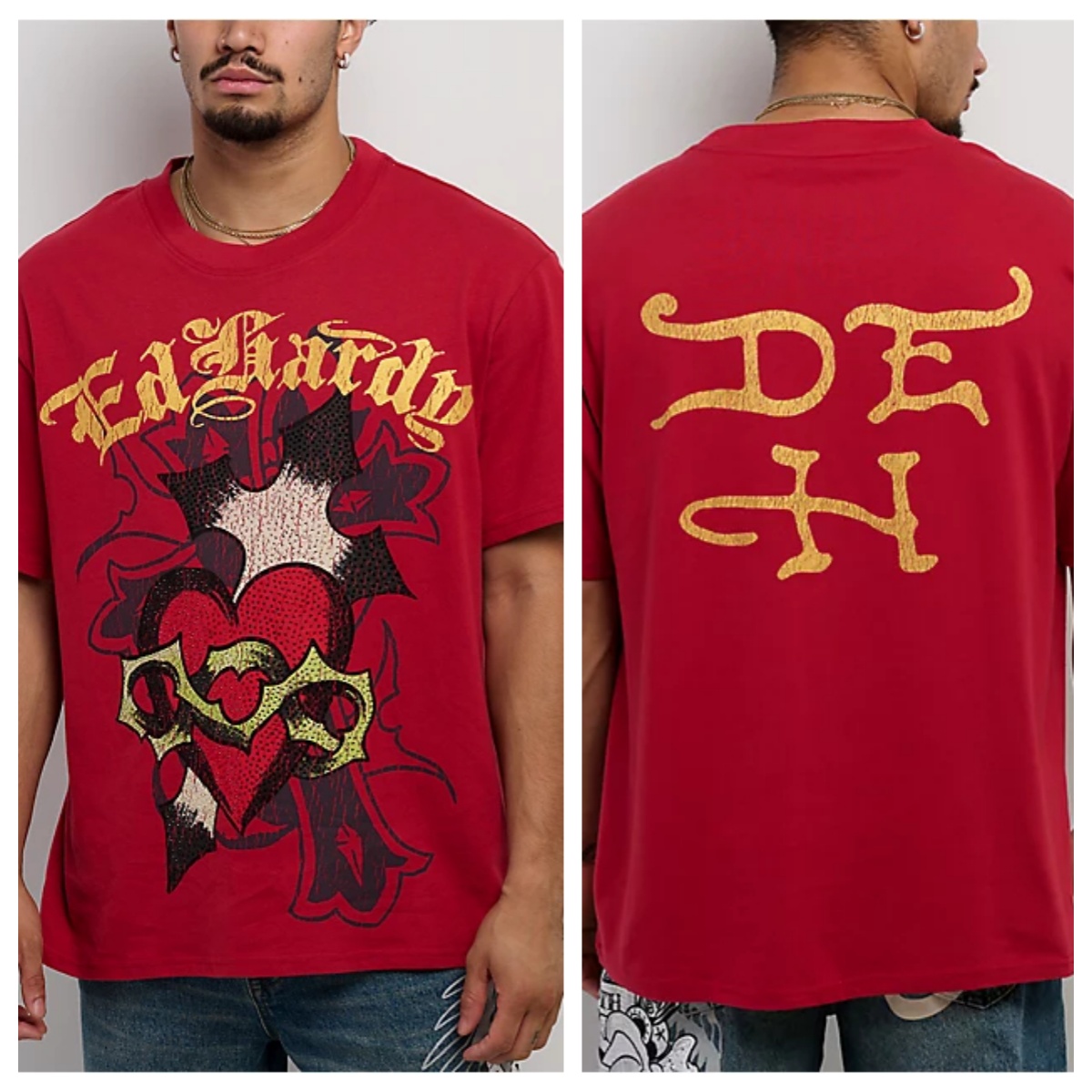 Sacred Heart Red Ed Tattoo Art - Streetwear Brand Heart ulasan dan harga