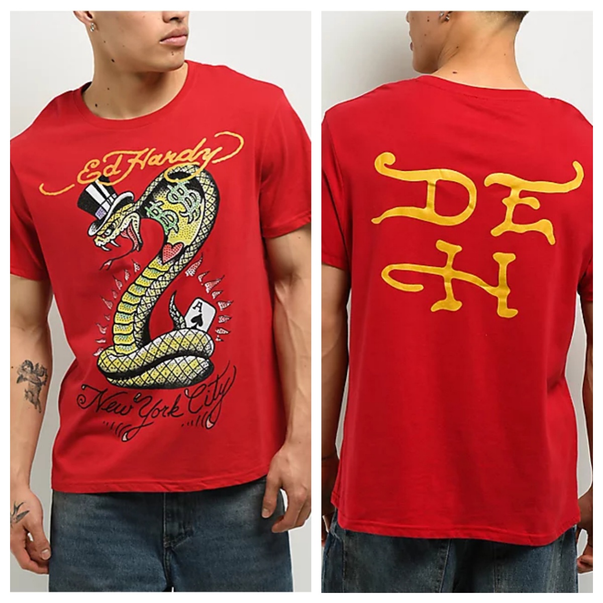 Cross Heart Ed Y2k Tattoo Art  - Streetwear Brand Heart ulasan dan harga