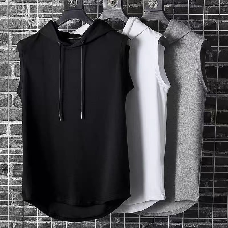 Rompi Hoodie Tanpa Lengan Pria - Streetwear Brand Hong Kong ulasan dan harga